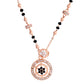 VOJ Rose Gold-Polished Stone Studded Circular Mangalsutra - Swadesiicart