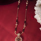 VOJ Rose Gold-Polished Stone Studded Circular Mangalsutra - Swadesiicart