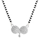 VOJ Silver Plated Stone Studded Elegent Mangalsutra - Swadesiicart
