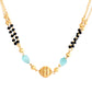 VOJ Gold-Polished Beads Studded MangalSutra - Swadesiicart