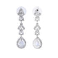 VOJ Silver Plated Elegent Designer AD Jewellery Set - Swadesiicart