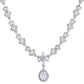 VOJ Silver Plated Elegent Designer AD Jewellery Set - Swadesiicart