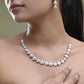 VOJ Silver Plated Star Shaped Necklace With Earrings Set - Swadesiicart