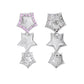 VOJ Silver Plated Star Shaped Necklace With Earrings Set - Swadesiicart