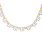 VOJ Gold-Polished Geometrical AD Jewellery Set - Swadesiicart