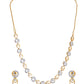 VOJ Gold-Polished Circular AD Jewellery Set - Swadesiicart