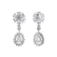 VOJ Silver Plated AD Stone Studded Necklace With Earrings Set - Swadesiicart