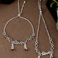 VOJ Set of 2 Silver Plated Love Meenakari Anklet - Swadesiicart