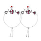 VOJ Set of 2 Silver Plated Floral Meenakari Anklet - Swadesiicart