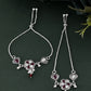 VOJ Set of 2 Silver Plated Floral Meenakari Anklet - Swadesiicart