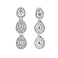 VOJ Sliver Plated American Diamond Studded Jewellery Set - Swadesiicart