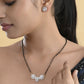 VOJ Gold Toned AD Stone Studded Heart Shape MangalSutra Set - Swadesiicart