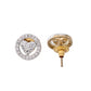 VOJ Gold Toned AD Stone Studded Heart Shape MangalSutra Set - Swadesiicart