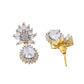 VOJ Gold Toned AD Stone Studded Tear Drop Design MangalSutra Set - Swadesiicart