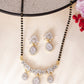 VOJ Gold Toned AD Stone Studded Tear Drop Design MangalSutra Set - Swadesiicart