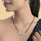 VOJ Gold-Polished Designer AD Mangalsutra Set - Swadesiicart