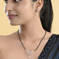 VOJ Gold-Polished Designer AD Mangalsutra Set - Swadesiicart