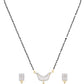 VOJ Gold-Polished Designer AD Mangalsutra Set - Swadesiicart