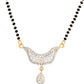 VOJ Gold-Polished Designer AD Mangalsutra Set - Swadesiicart