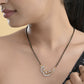VOJ Gold-Polished Stylish AD Mangalsutra Set - Swadesiicart