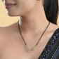 VOJ Gold-Polished Stylish AD Mangalsutra Set - Swadesiicart