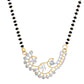 VOJ Gold-Polished Stylish AD Mangalsutra Set - Swadesiicart