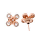 VOJ Rose Gold-Polished Stylish AD Mangalsutra Set - Swadesiicart