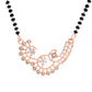 VOJ Rose Gold-Polished Stylish AD Mangalsutra Set - Swadesiicart