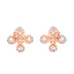 VOJ Rose Gold-Polished Stylish AD Mangalsutra Set - Swadesiicart