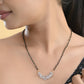 VOJ Gold-Polished Semi Circle Shape AD Mangalsutra Set - Swadesiicart