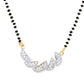 VOJ Gold-Polished Semi Circle Shape AD Mangalsutra Set - Swadesiicart