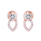VOJ Rose Gold-Polished Elegent AD Mangalsutra Set - Swadesiicart