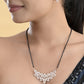VOJ Gold-Polished Stylish Tear Drop AD Mangalsutra Set - Swadesiicart