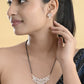VOJ Gold-Polished Stylish Tear Drop AD Mangalsutra Set - Swadesiicart