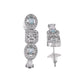 VOJ Silver Plated Mint Green Stone AD Jewellery Set - Swadesiicart