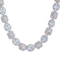 VOJ Silver Plated Mint Green Stone AD Jewellery Set - Swadesiicart