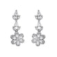 VOJ Silver Plated Floral AD Jewellery Set - Swadesiicart