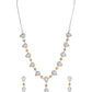 VOJ Silver Plated Yellow Stone Tear Drop Shaped AD Jewellery Set - Swadesiicart