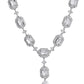 VOJ Silver Plated Geometrical Shaped AD Jewellery Set - Swadesiicart