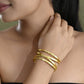 VOJ Gold-Polished Elegent Kada Bracelet - Swadesiicart