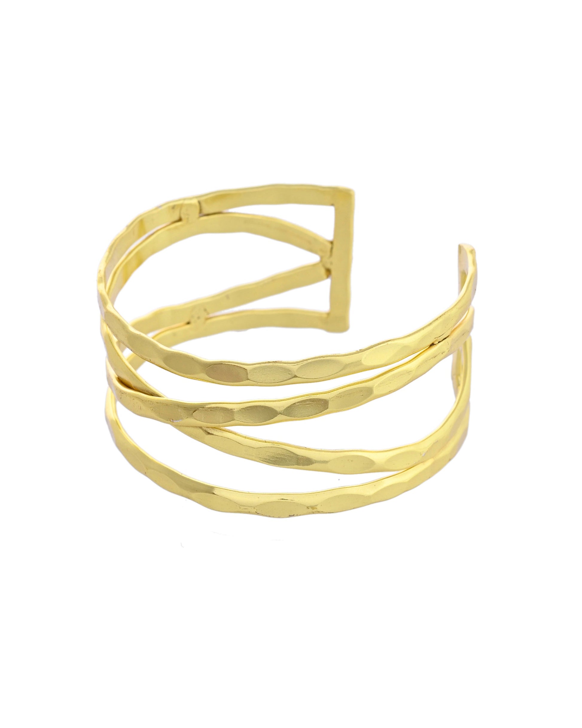 VOJ Gold-Polished Elegent Kada Bracelet - Swadesiicart