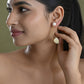 VOJ Gold Toned Pearl And Stone Studded Earrings - Swadesiicart