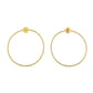 VOJ Gold Toned Circular Studs Earrings - Swadesiicart