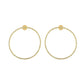 VOJ Gold Toned Circular Studs Earrings - Swadesiicart