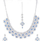 VOJ Silver-Plated Blue AD-Studded Elegent Jewellery Set - Swadesiicart