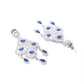 VOJ Silver-Plated Blue AD-Studded Elegent Jewellery Set - Swadesiicart