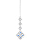 VOJ Silver-Plated Blue AD-Studded Elegent Jewellery Set - Swadesiicart