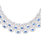 VOJ Silver-Plated Blue AD-Studded Elegent Jewellery Set - Swadesiicart