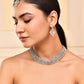 VOJ Silver-Plated AD-Studded Handcrafted Jewellery Set - Swadesiicart