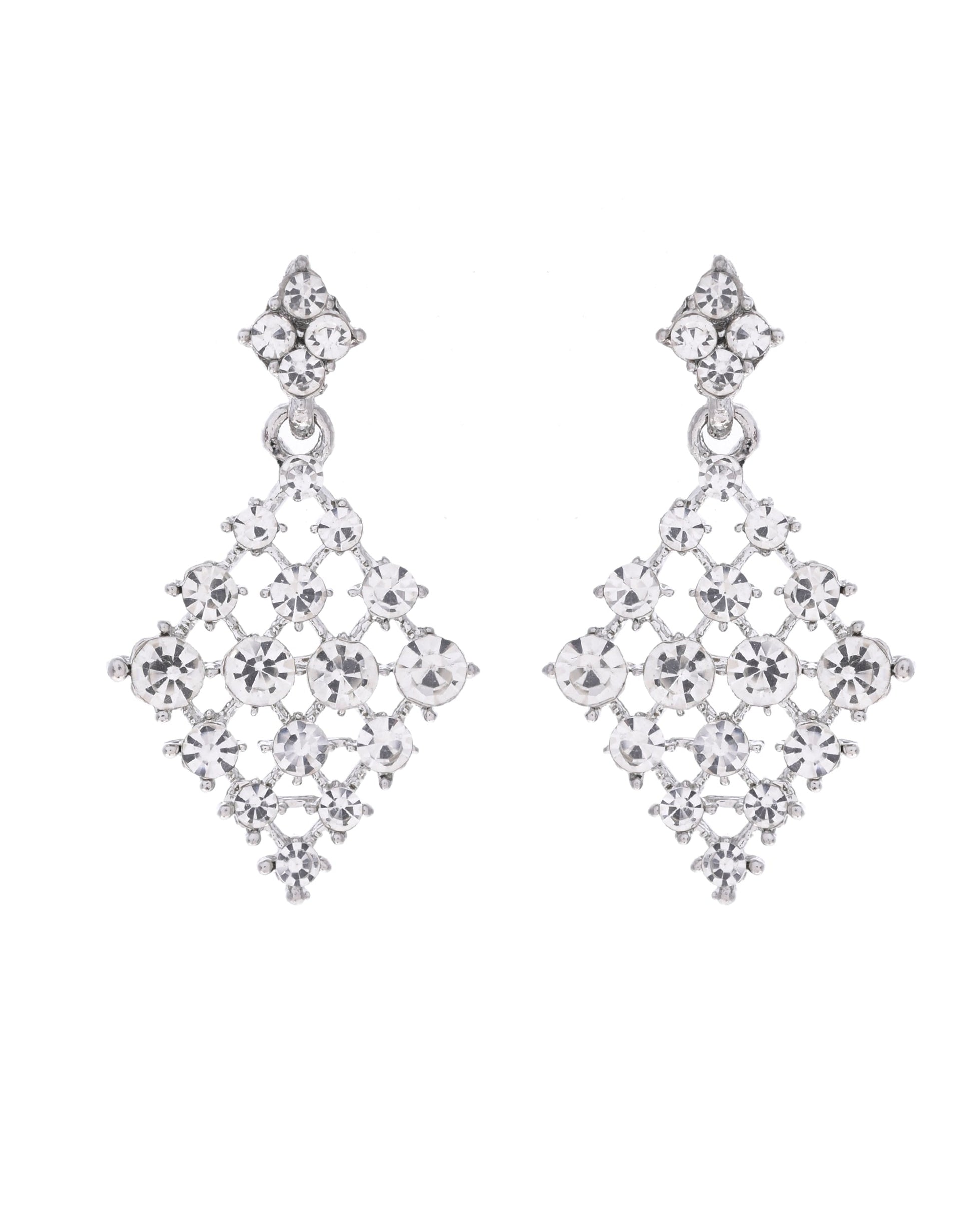 VOJ Silver-Plated AD-Studded Handcrafted Jewellery Set - Swadesiicart